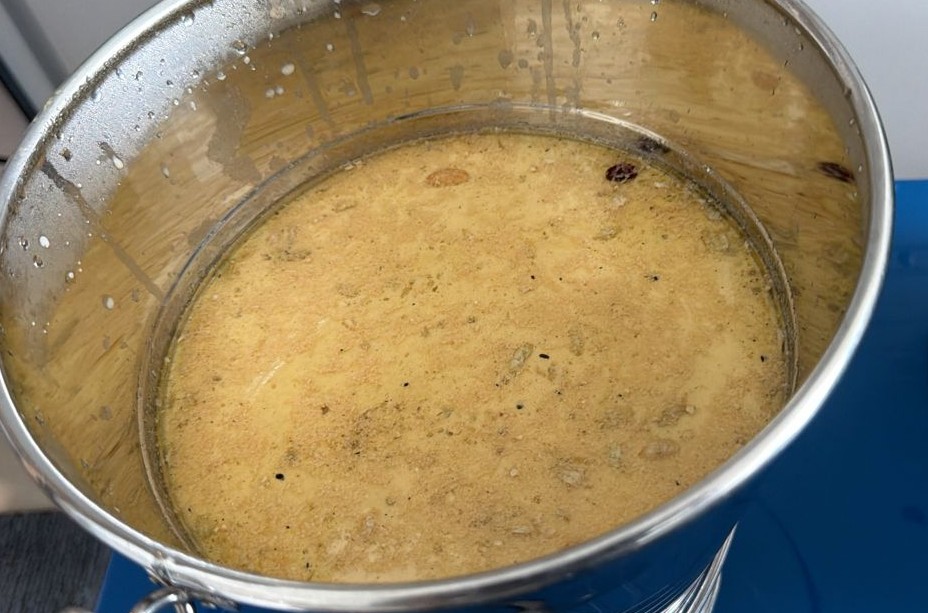 Traditional aval payasam prepared for sharing