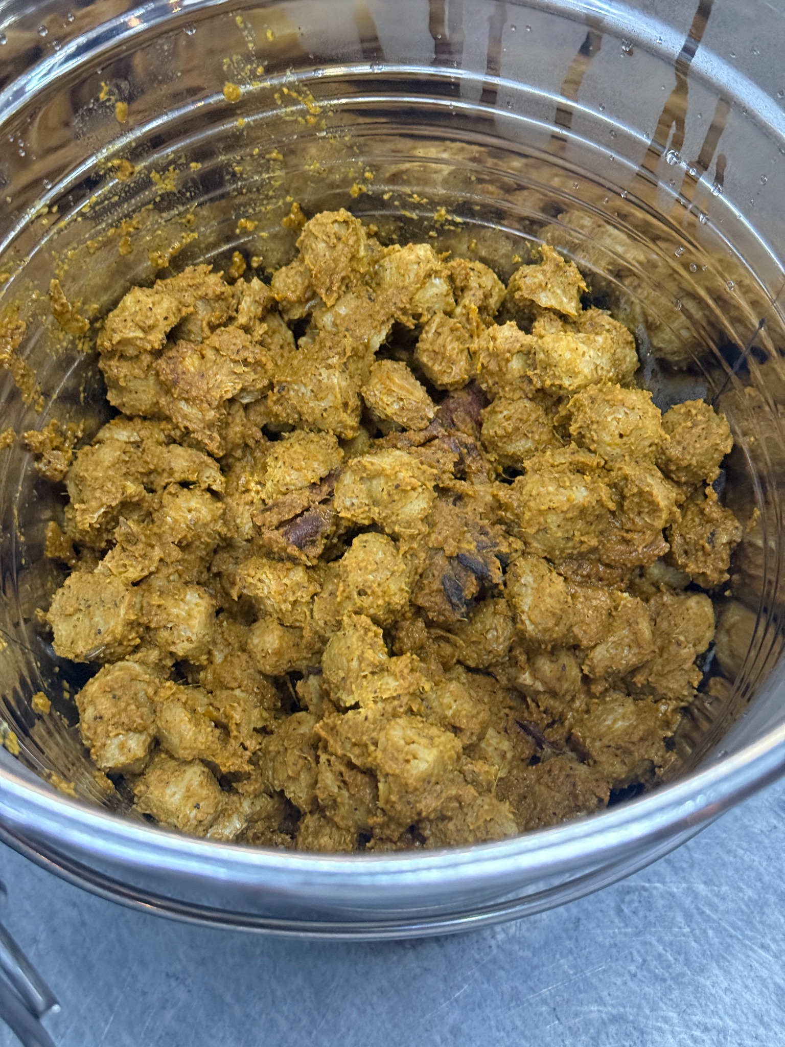 Plant-based mealmaker rendang prepared for the food drive